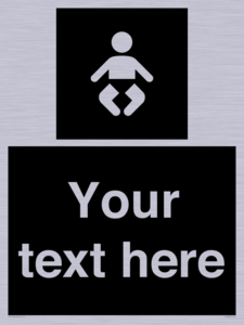 Custom information: black panel baby change